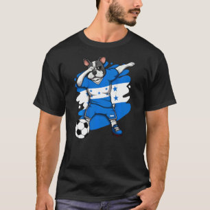 Dabbing French Bulldog Honduras Soccer Fans Jersey T-Shirt