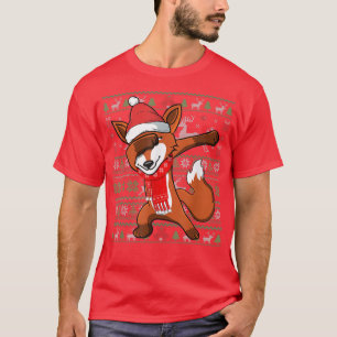 Dabbing für Ugly Christmas Sweater Funny Party Kos T-Shirt