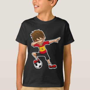Dabbing Fußball Junge Spanien Trikot, Spanische Ki T-Shirt