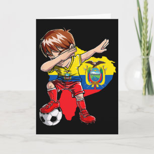 Dabbing Fußball Kolumbien Trikot Junge kolumbianis Karte