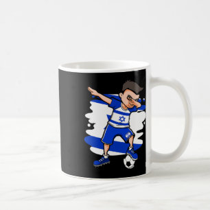 Dabbing Fußballjunge - Israel Trikot israelischer Kaffeetasse