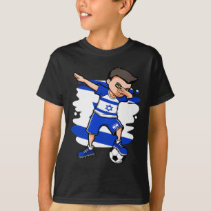 Dabbing Fußballjunge - Israel Trikot israelischer T-Shirt
