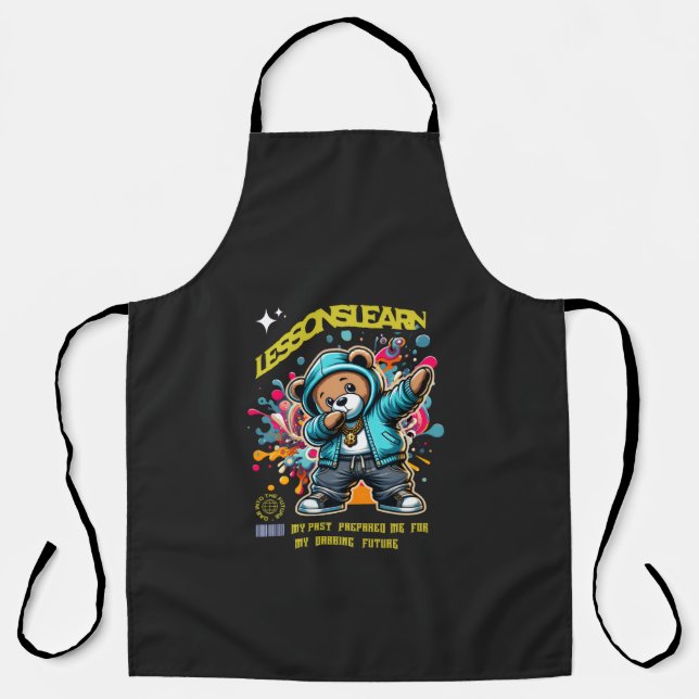 DABBING FUTURE LESSONS LEARN All-Over Print Apron Schürze (Vorderseite)