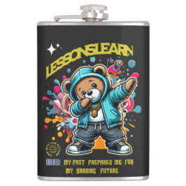 DABBING FUTURE Vinyl Wrapped Flask Flachmann