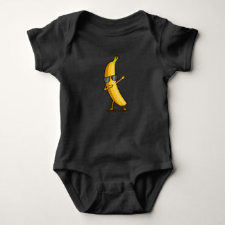 Dabbing Gelbe Banane ab Funny Dancing Frucht Baby Strampler