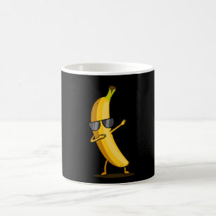 Dabbing Gelbe Banane ab Funny Dancing Frucht Kaffeetasse