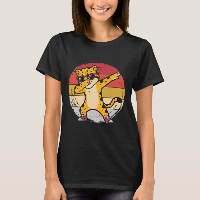 Dabbing Gepard T-Shirt (Vorderseite)