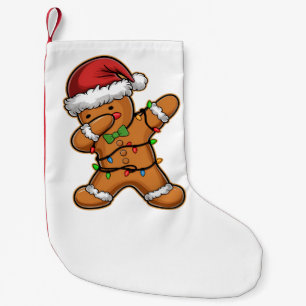 Dabbing Gingerbread Baum Weihnachten Kleiner Weihnachtsstrumpf