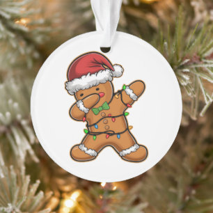 Dabbing Gingerbread Baum Weihnachten Ornament