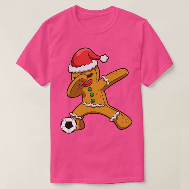 Dabbing Gingerbread Mann Weihnachten T-Shirt (Design vorne)