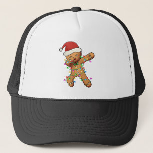 Dabbing Gingerbrot Shirt für Boy Girl Christmas T Truckerkappe