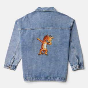 Dabbing Giraffe T Shirt Giraffen Funny Dab Dance T Jeansjacke