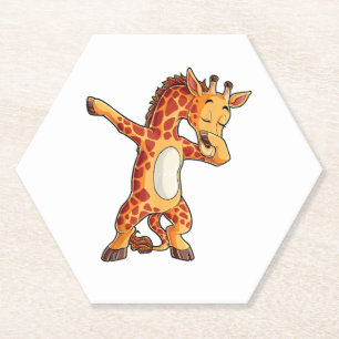 Dabbing Giraffe T Shirt Giraffen Funny Dab Dance T Untersetzer