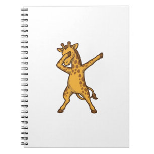 Dabbing-Giraffe Vintage-Engraving-T-Shirt-Design_1 Notizblock