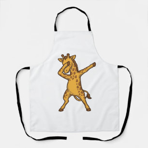 Dabbing-Giraffe Vintage-Stich-T-Shirt-Design_1 Schürze