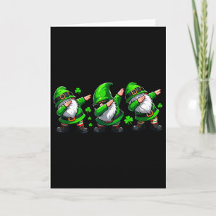 Dabbing Gnome St. Patrick's Day Irish Jig Feier Karte