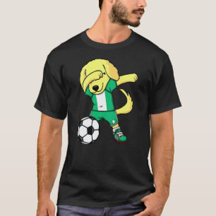 Dabbing Golden Retriever Nigeria Fußballfans Jerse T-Shirt