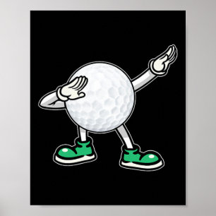Dabbing Golf Ball T-Shirt Kinder Jungen Dab Tanz G Poster