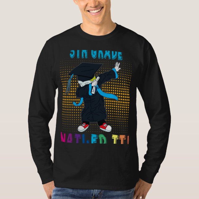 Dabbing Graduation Boy 5TH GRADE Nailed It T-Shirt (Vorderseite)