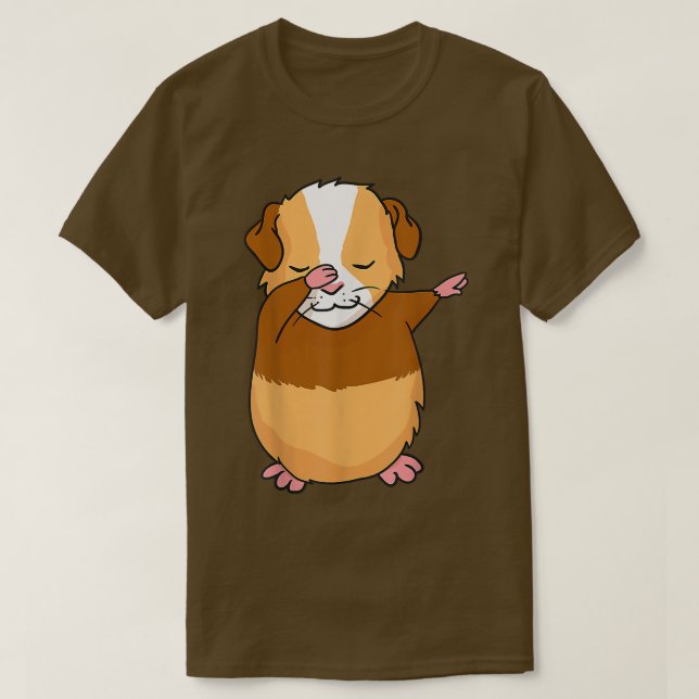 Dabbing Guinea Pig Funny Dab Geschenk T-Shirt (Design vorne)