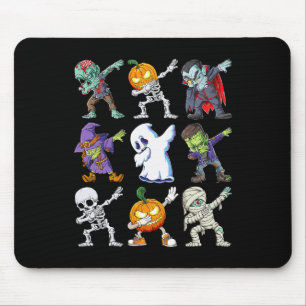 Dabbing Halloween Boys Skeleton Zombie Beängstigen Mousepad