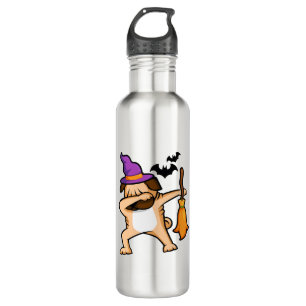 Dabbing Halloween Mops Dog Edelstahlflasche