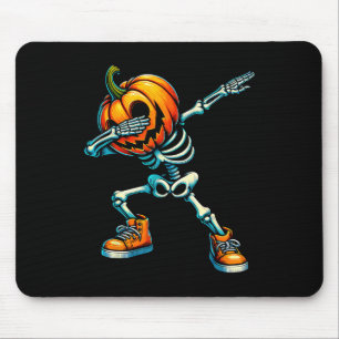 Dabbing Halloween Skeleton Boys Trick Leckerei Fun Mousepad