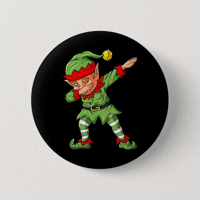 Dabbing Halloween Skeleton Zombie Beängstigend Pum Button (Vorderseite)