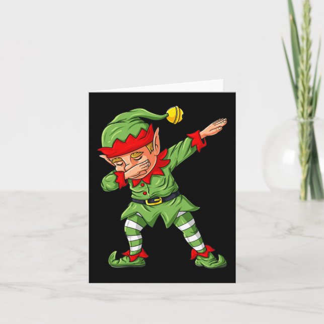 Dabbing Halloween Skeleton Zombie Beängstigend Pum Karte (Vorderseite)