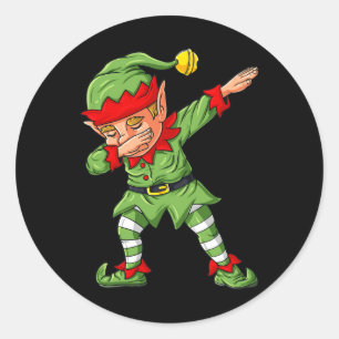 Dabbing Halloween Skeleton Zombie Beängstigend Pum Runder Aufkleber
