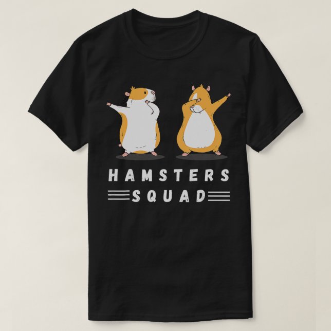 Dabbing Hamsters Squad Liebe Hamsters Pet Lovers H T-Shirt (Design vorne)