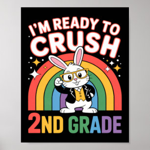 Dabbing-Hase in der 2. Klasse Fertig für die Rückk Poster