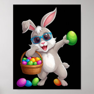 Dabbing Hase Lustiges Ostern Poster