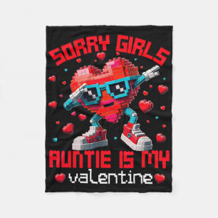 Dabbing Heart Tut mir leid Mädchen Tante Valentine Fleecedecke