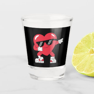 Dabbing Herz Lustige Geschenke Valentinstag Schnapsglas