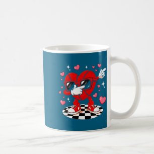 Dabbing-Herz-Sonnenbrille Valentinstag Basketball Kaffeetasse