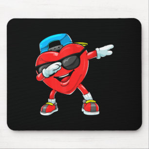 Dabbing Herz Valentinstag Dab-Tanz Jungen Mädchen Mousepad
