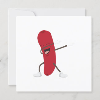 Dabbing Hotdog Funny - Geschenk Einladung