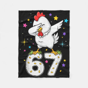 Dabbing Hühnchen 67 Lustige Sechs Sieben Gen Z Sla Fleecedecke
