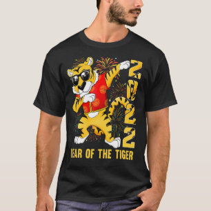 Dabbing Jahr der Tiger glücklich Chinesen Neujahr T-Shirt