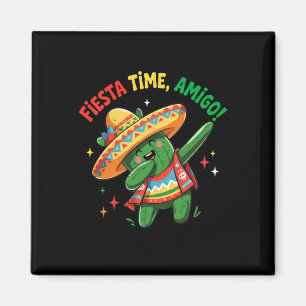 Dabbing Kaktus Lustig Cinco De Mayo Jungen Kinder Magnet