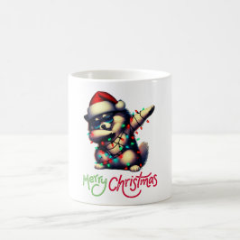 Dabbing Keeshond Dog Sonnenbrille Niedliche Weihna Kaffeetasse