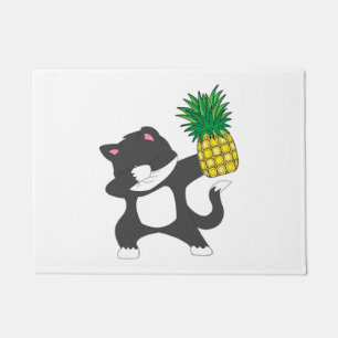 Dabbing Kitty Katze Ananas Aloha Strand Hawaiianis Fußmatte
