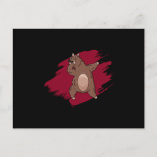 Dabbing Lama Dab Alpaka Lustiges Geschenk für Kind Postkarte