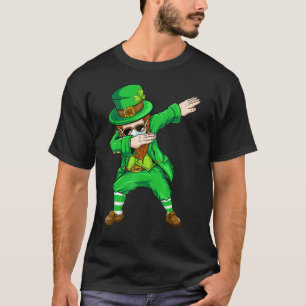 Dabbing Leprechaun Face Maske St Patrick's Day Boy T-Shirt