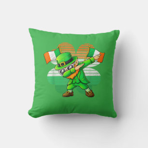 Dabbing Leprechaun für Kinder Jungen Männer Jugend Kissen