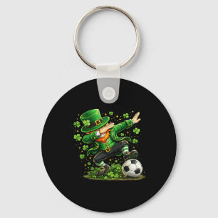 Dabbing Leprechaun Fußball Lustiger St. Patricks D Schlüsselanhänger