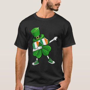 Dabbing Leprechaun Kleeblatt St Patrick's Day Boys T-Shirt