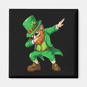 Dabbing Leprechaun Lustige Geschenke Männer Kinder Magnet