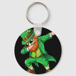 Dabbing Leprechaun Lustige Geschenke Männer Kinder Schlüsselanhänger